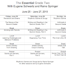 Kimberton Grade 02 Schedule 2010